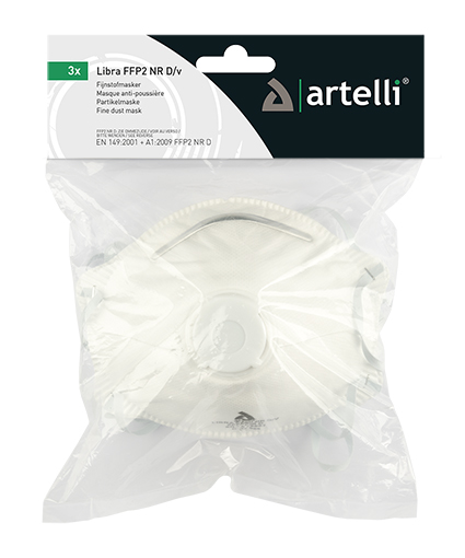 MASQUE ANTI-POUSSIERE LIBRA FFP2NRD/V SING3P (3PC)