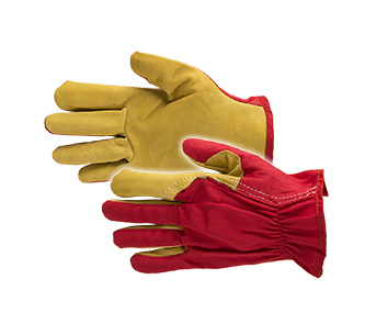 HANDSCHOEN GARDEN PROCOLOR BEIGE/RED (1PR)