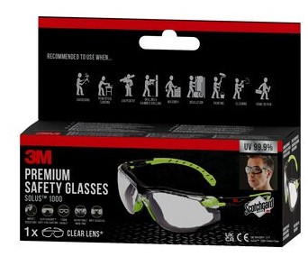 VEILIGHEIDSBRIL SOLUS 1000 MET ETUI S1CG HELDER GR (1ST)