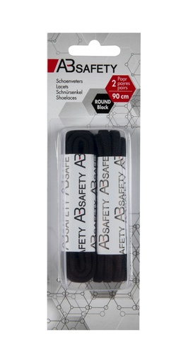 [1055463] VETERS 90CM ROND ZWART (2PR)