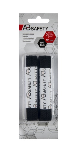 [1055465] VETERS 90CM PLAT ZWART (2PR)