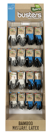 [1045871] BAMBOO PRESENTOIR GANTS WORK 8x20 PR (1PC)