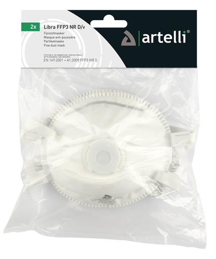 [1040316] STOFMASKER LIBRA FFP3 NR D/V SINGLE PACK (2ST)